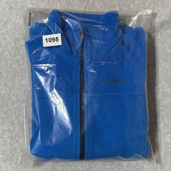 Columbia Fleece Jacket Kids Size M (10/12) Blue Full Zip - Picture 8 of 8